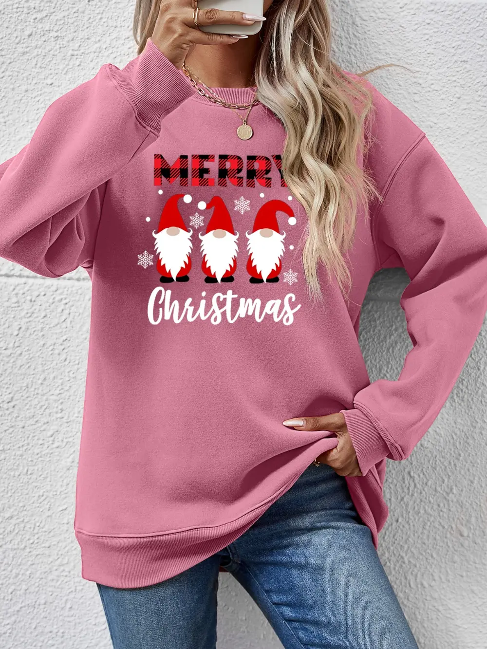 MERRY CHRISTMAS Long Sleeve Sweatshirt, image 13