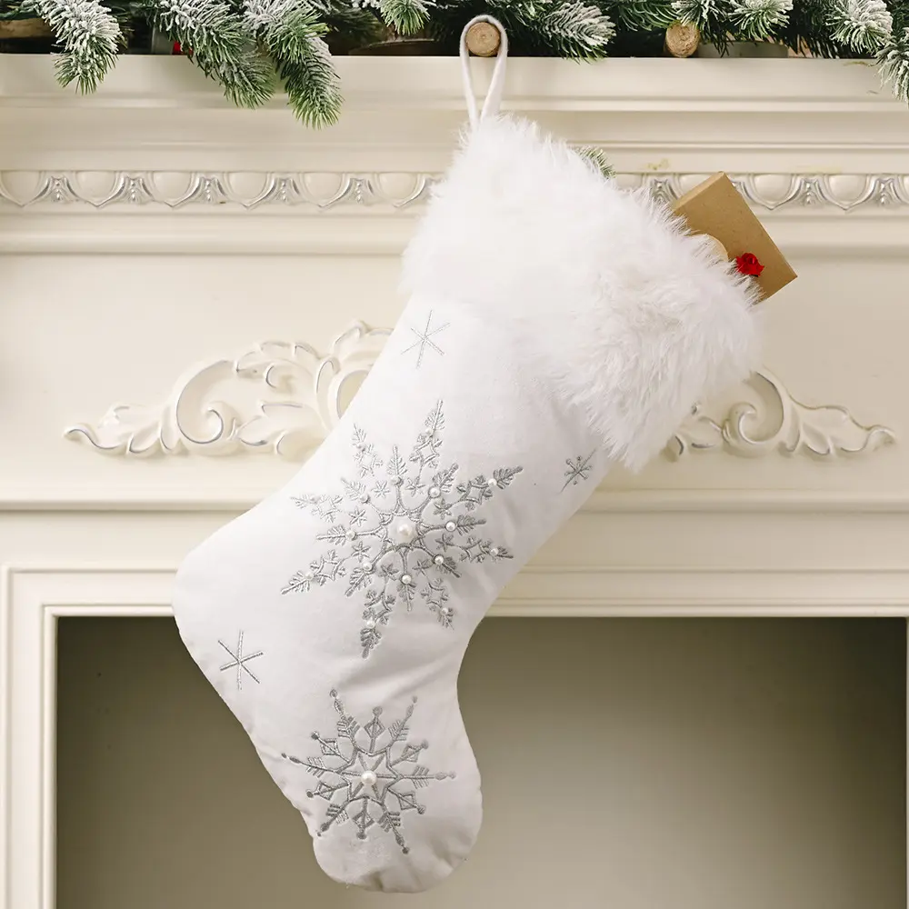 Snowflake Christmas Stocking, image 6