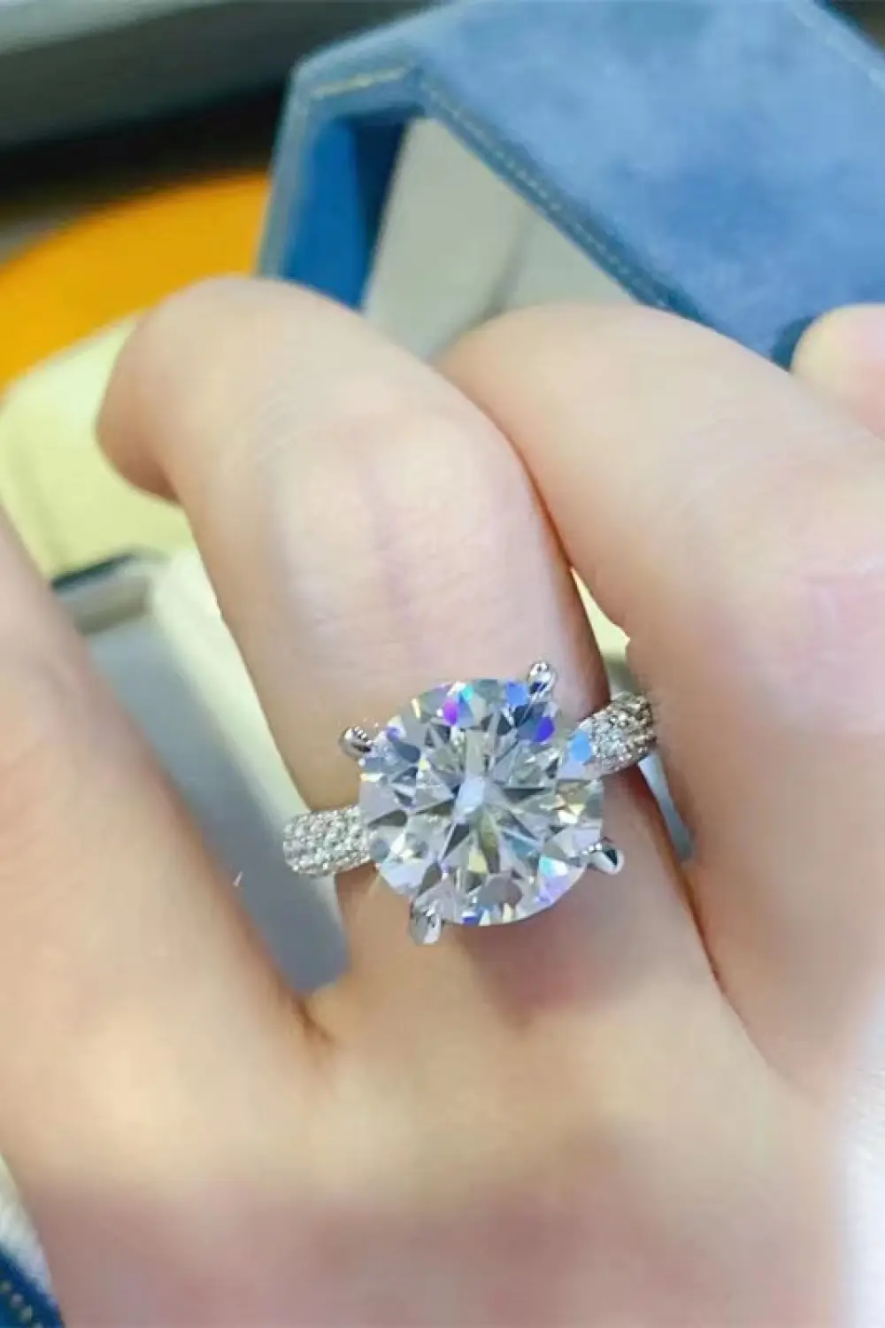 5 Carat Moissanite 925 Sterling Silver Ring, image 7