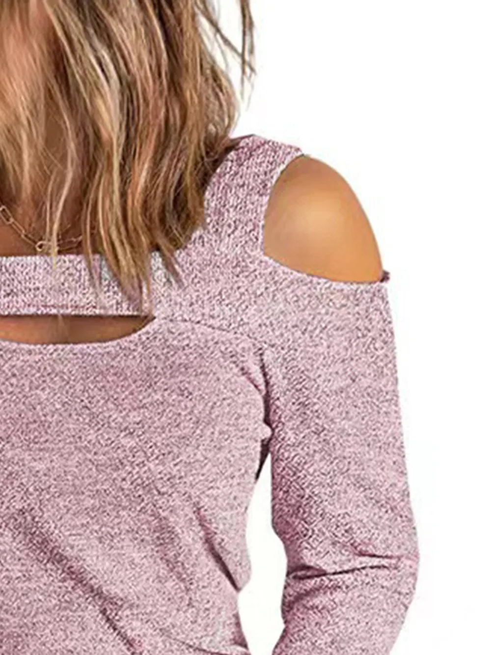 Full Size Cutout Cold Shoulder Blouse, image 7