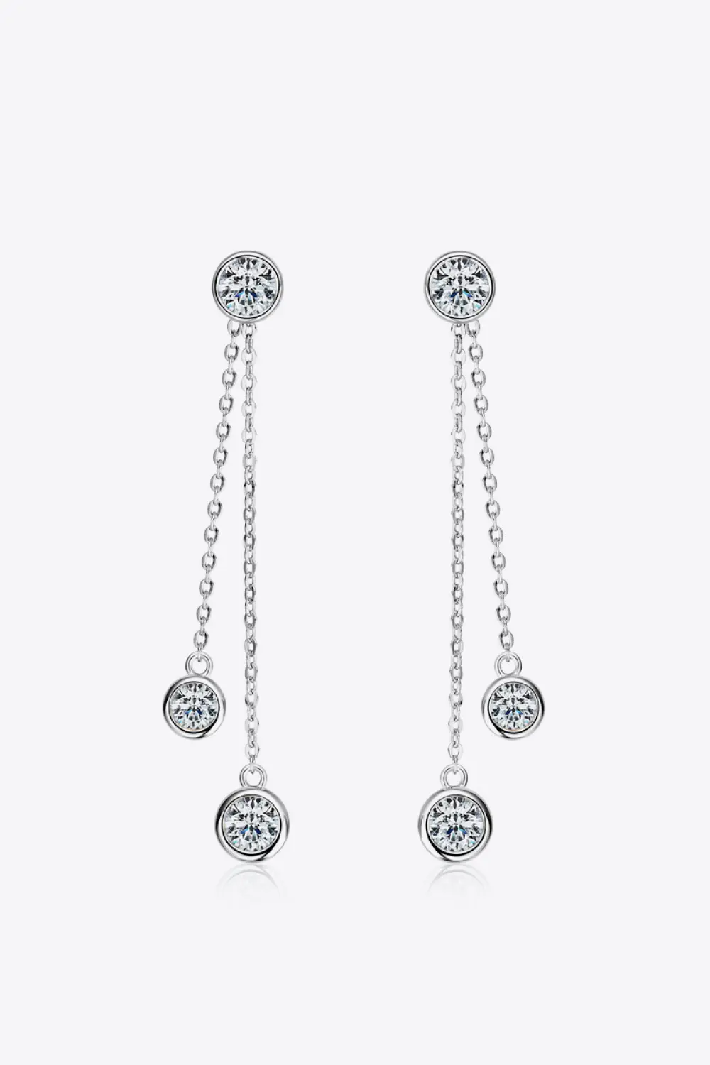 2.6 Carat Moissanite 925 Sterling Silver Earrings, image 9