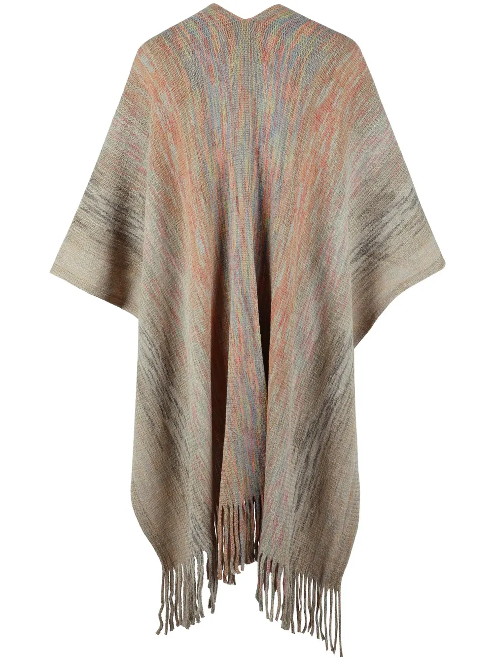 Heathered Fringe Hem Poncho, image 12