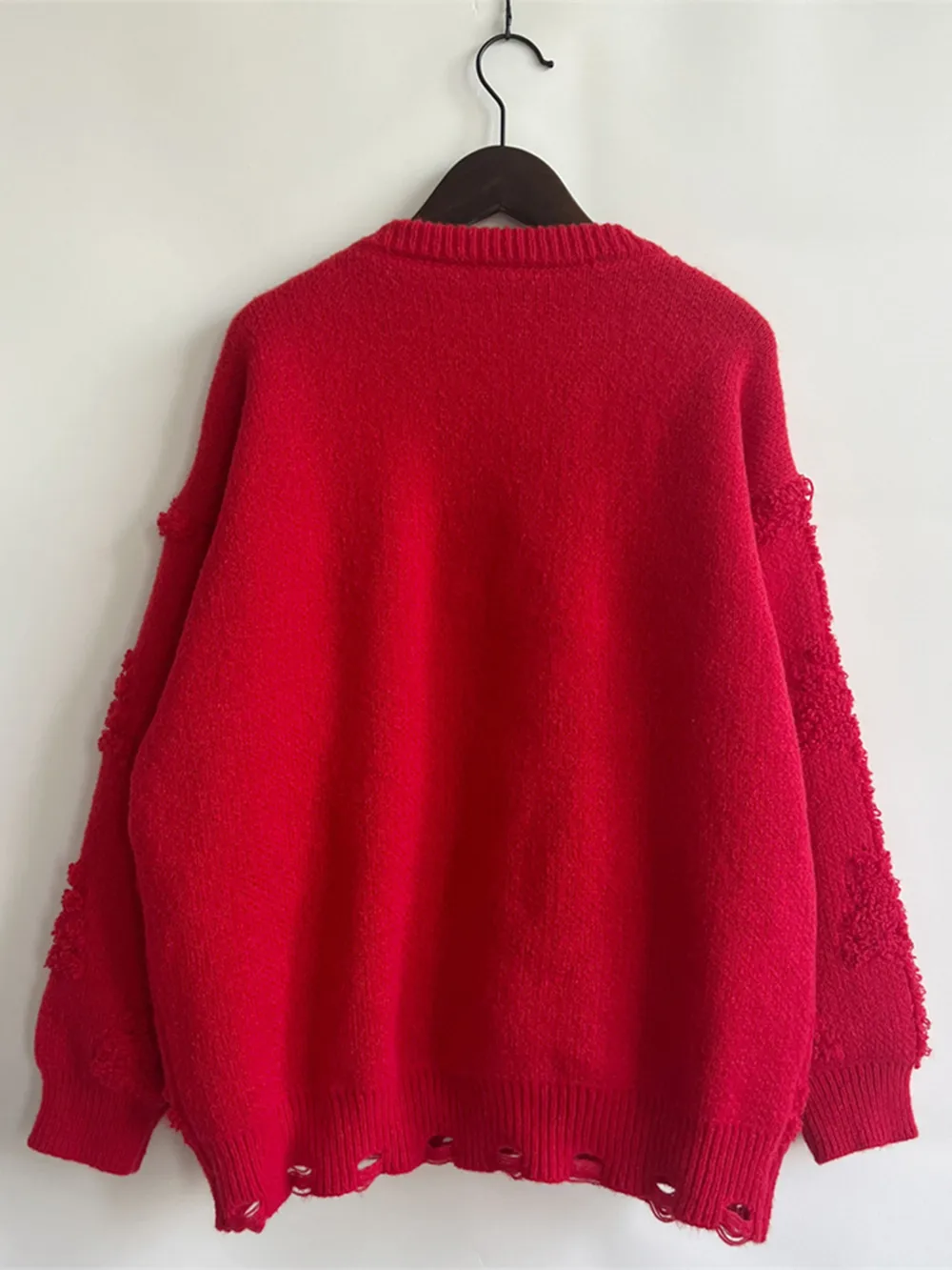 Pearl Detail Round Neck Long Sleeve Sweater, image 8