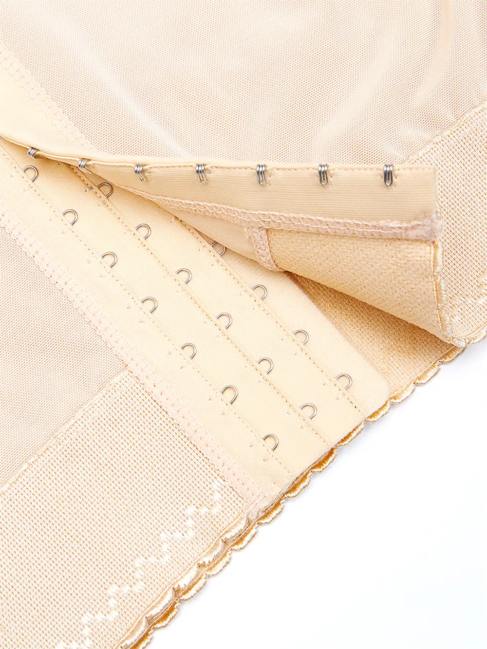 Full Size Lace Detail Hook-and-Eye Shaping Shorts, image 4