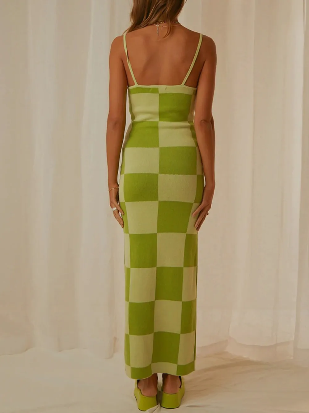 Spaghetti Strap Maxi Sweater Dress, image 9