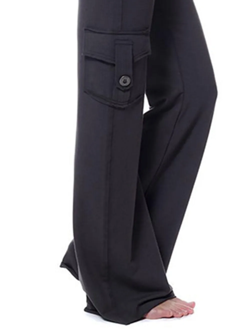 Mid Waist Pants with Pockets, image 14