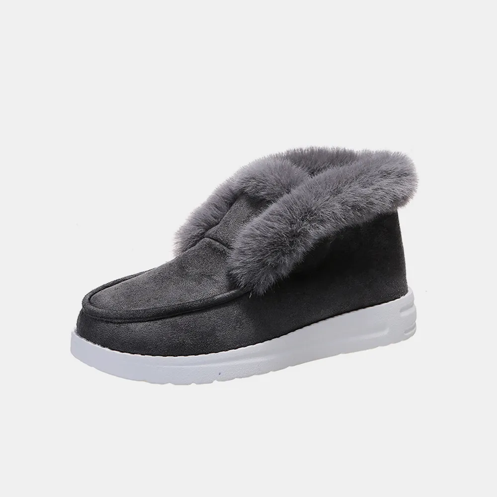 Furry Suede Snow Boots, image 6