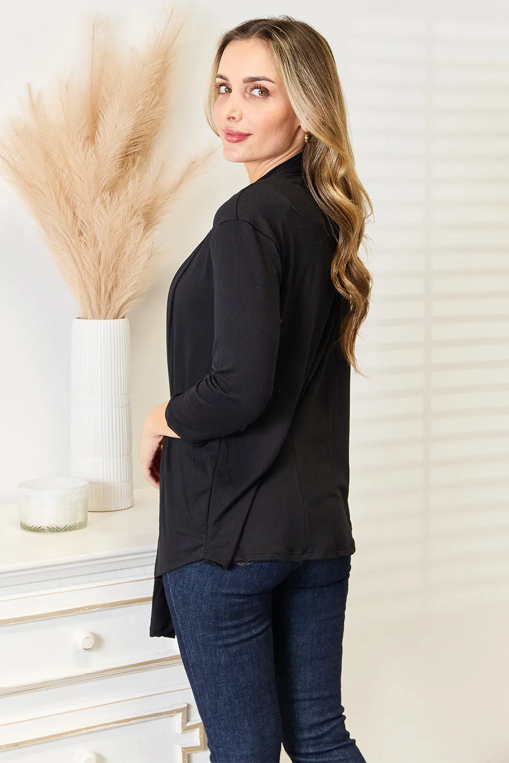 Full Size Open Front Cardigan, image 4