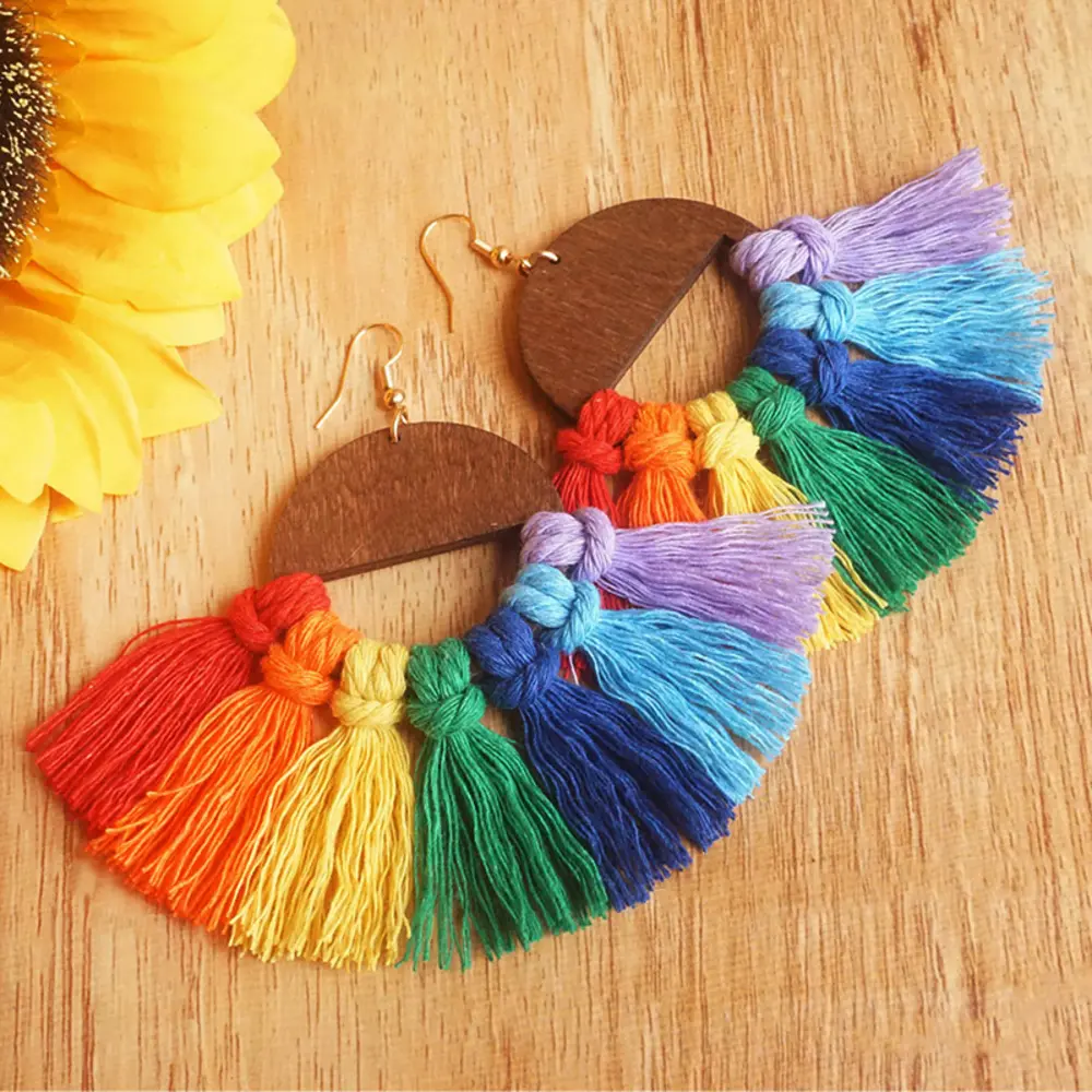 Tassel Detail Drop Earrings, image 10