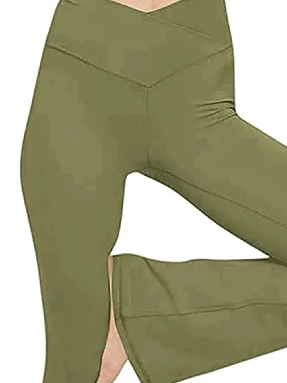 V-Waist Bootcut Long Pants, image 24