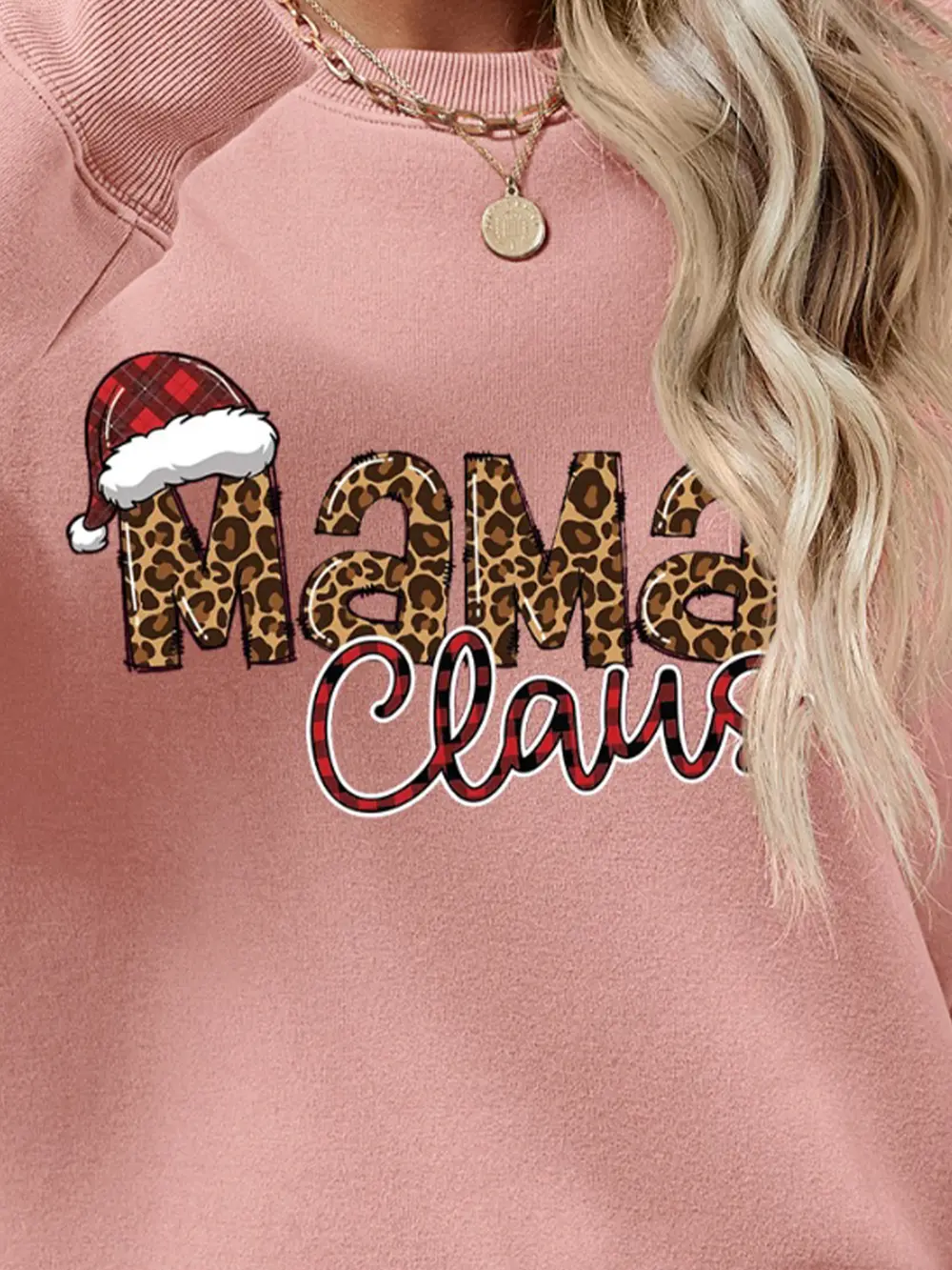 Round Neck Letter Graphic Long Sleeve Sweatshirt, image 7