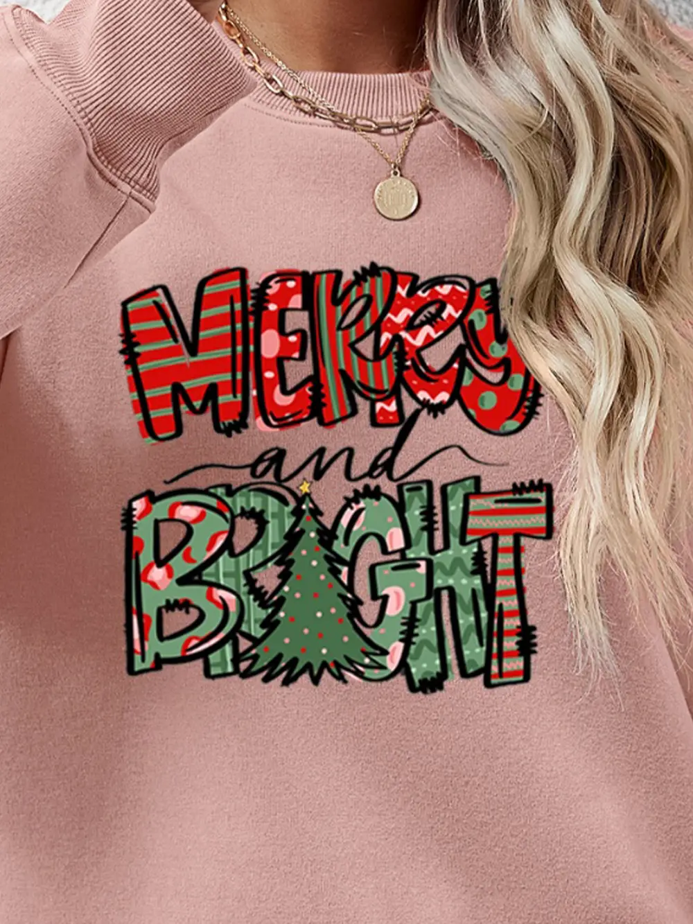MERRY AND BRIGHT Long Sleeve Sweatshirt, image 23