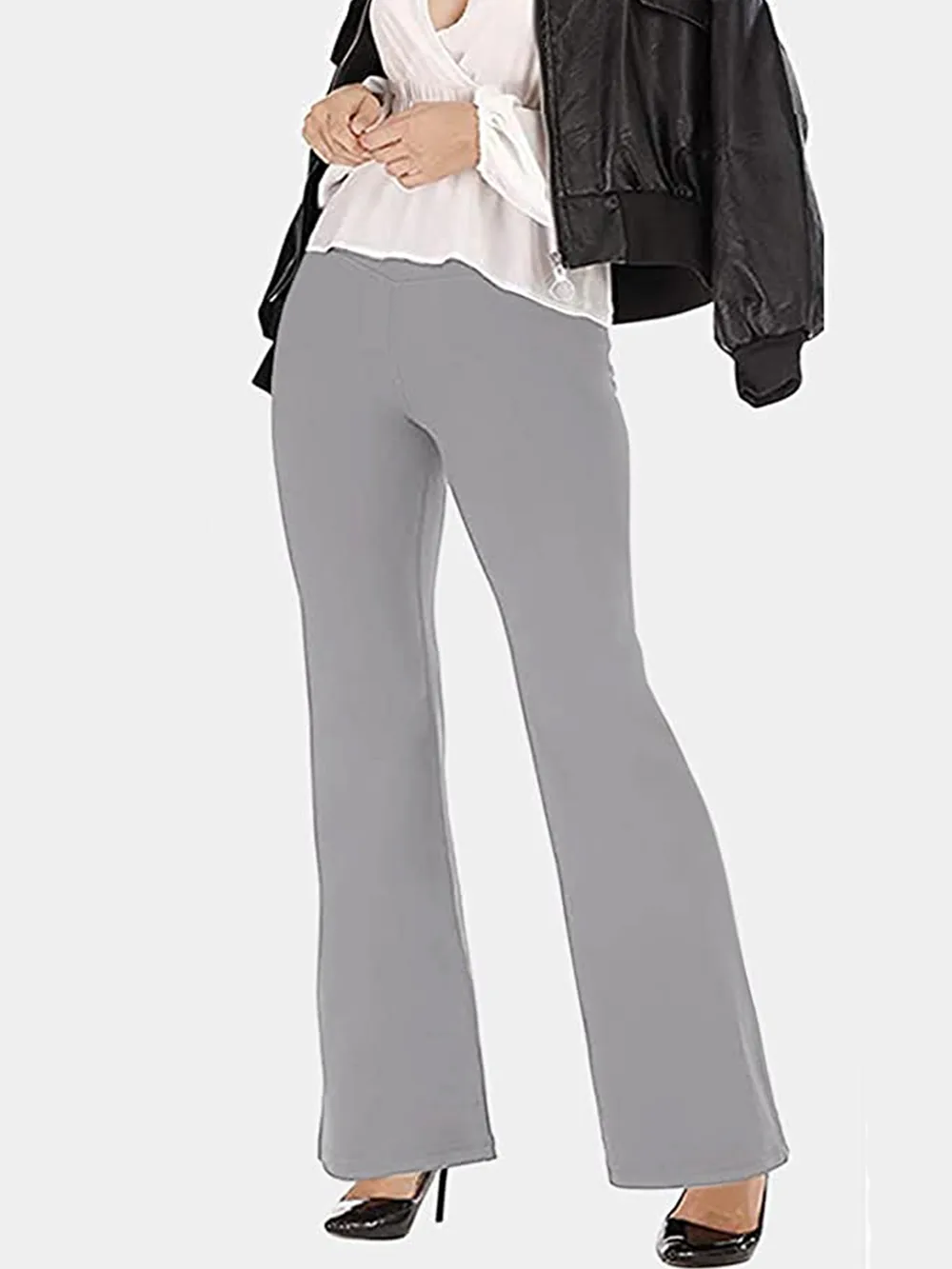 V-Waist Bootcut Long Pants, image 4