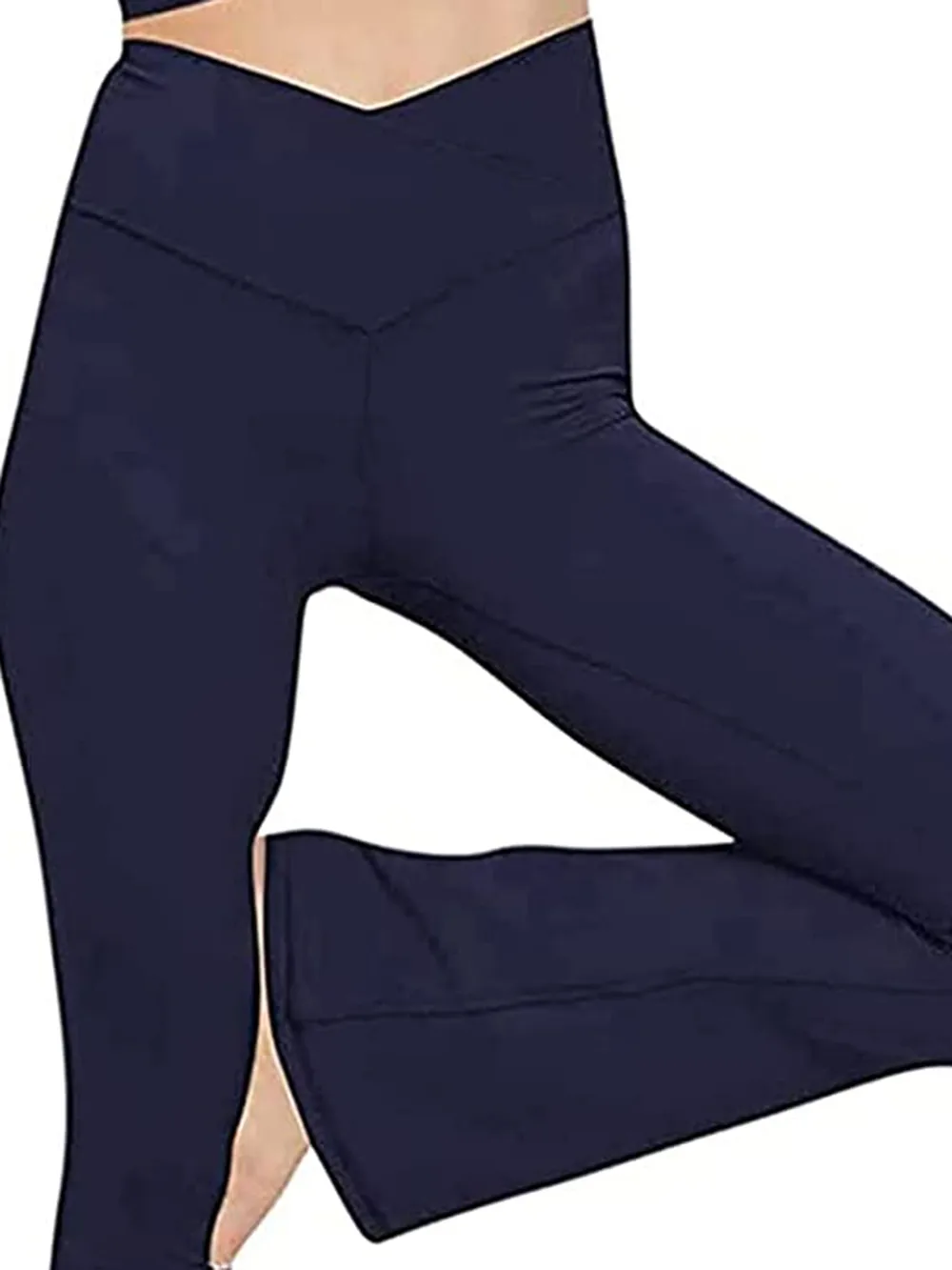V-Waist Bootcut Long Pants, image 35