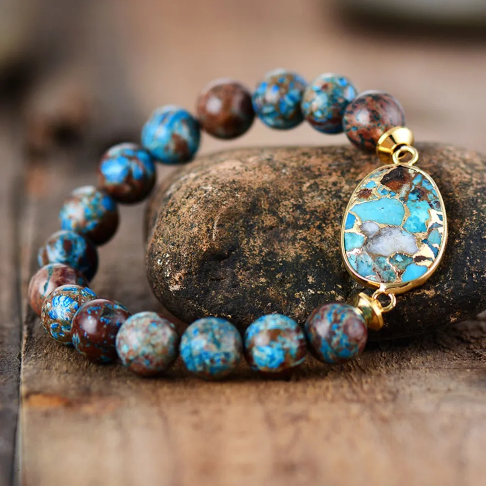 Natural Stone Beaded Bracelet, image 4