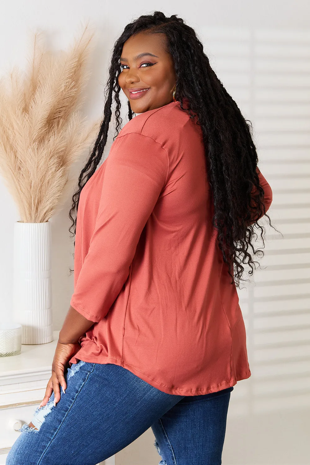 Full Size Open Front Cardigan, image 7
