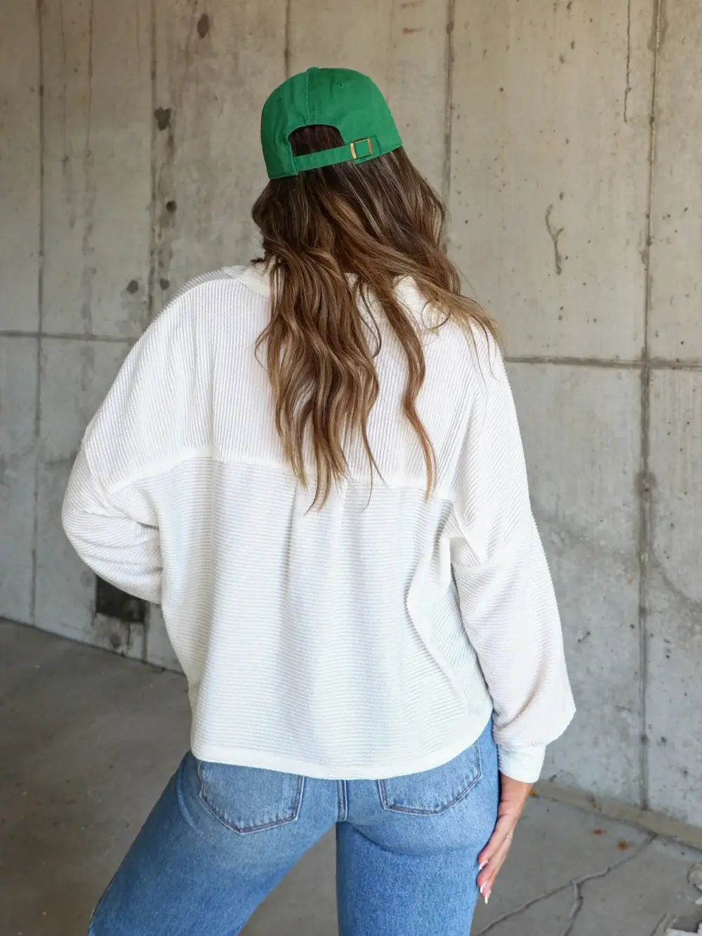 Ribbed Collared Neck Button Up Jacket, image 13
