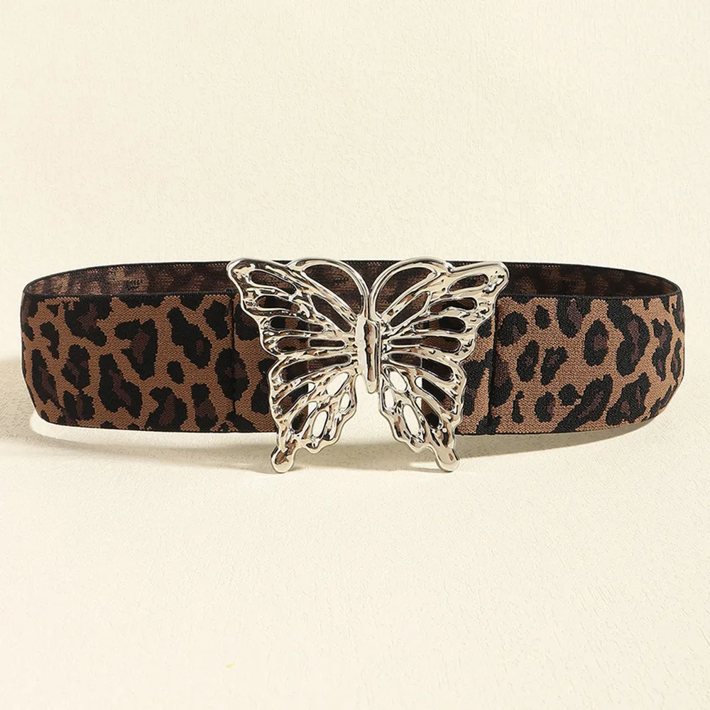 Butterfly Alloy Buckle Elastic Belt, image 4