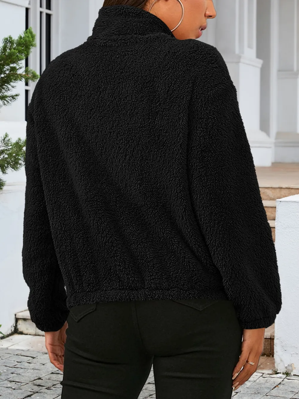 Zip Up Turtleneck Long Sleeve Jacket, image 9
