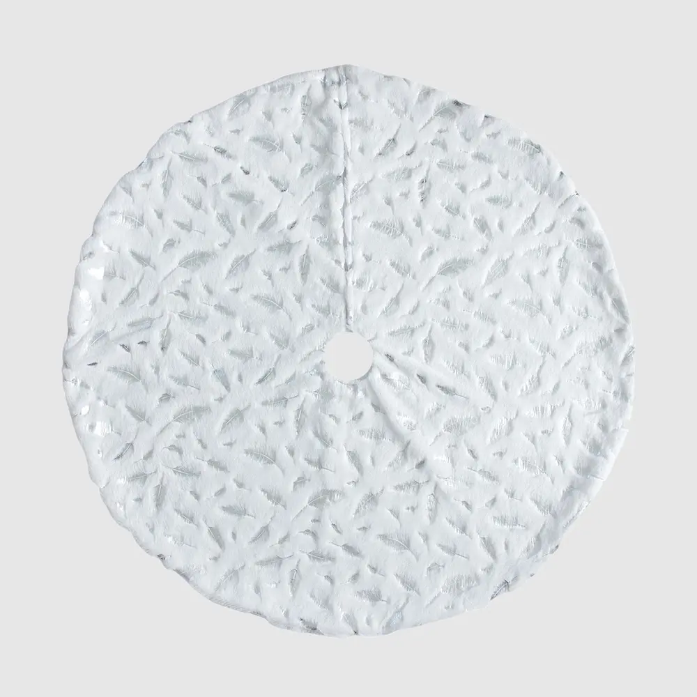Feather Christmas Tree Skirt, image 4
