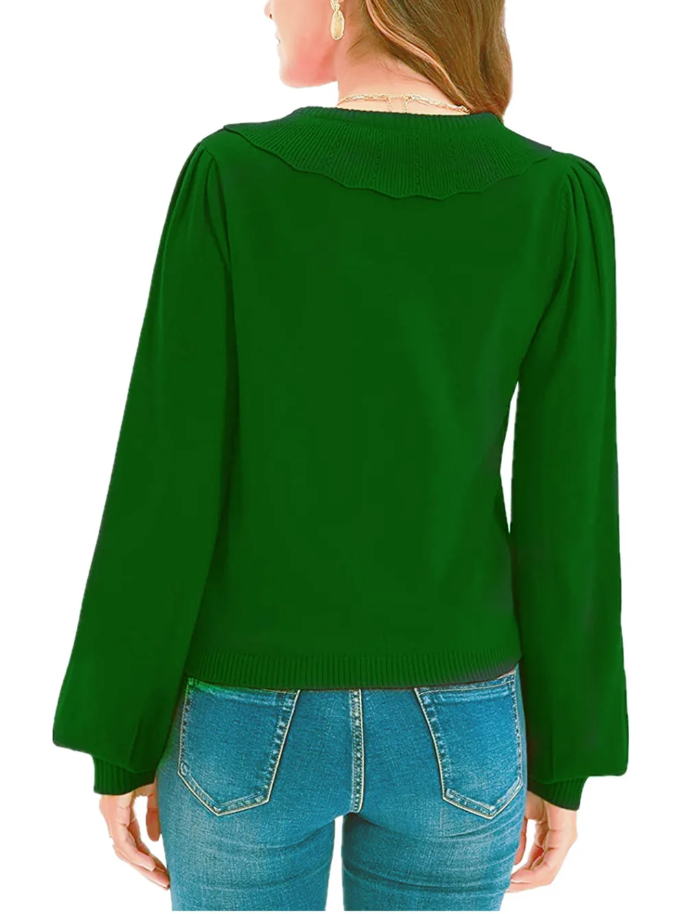 Collared Long Sleeve Button Down Cardigan, image 15