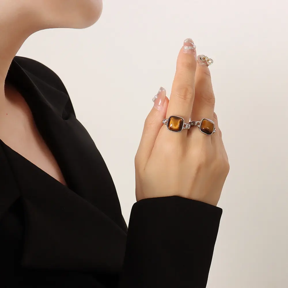 Raw Gemstone Ring, image 5