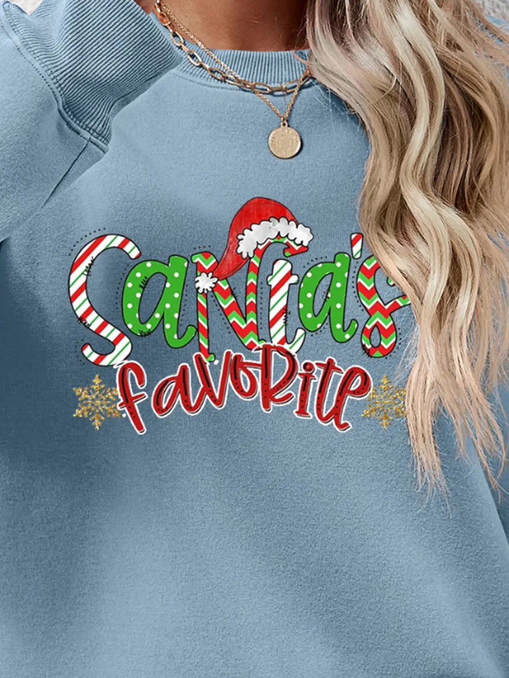 Letter Graphic Round Neck Long Sleeve Sweatshirt, image 11