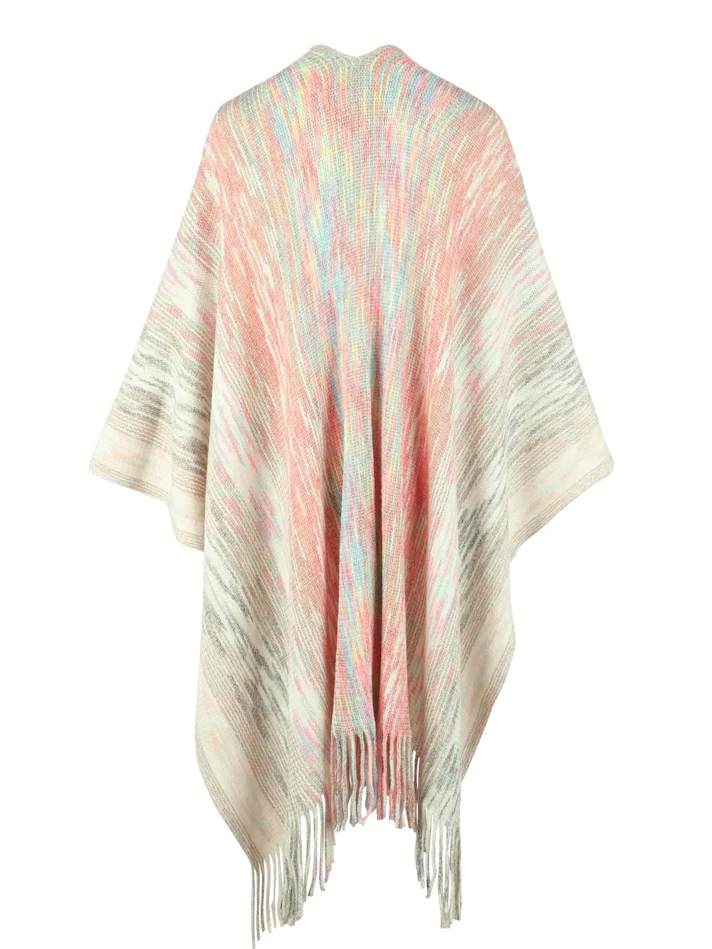 Heathered Fringe Hem Poncho, image 18
