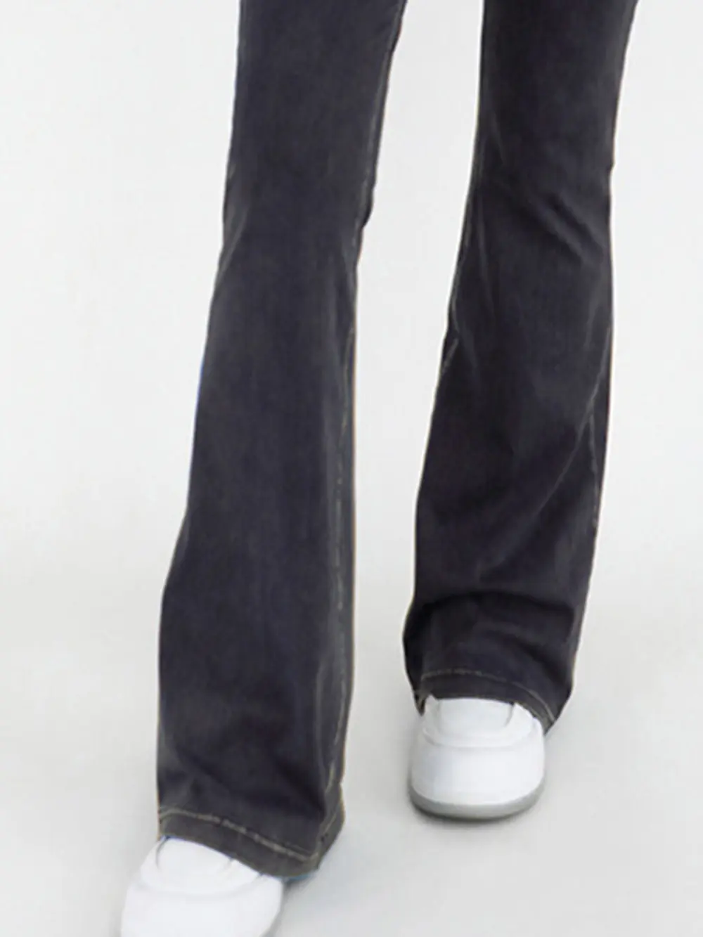 Wide Waistband Bootcut Jeans with Pockets, image 12