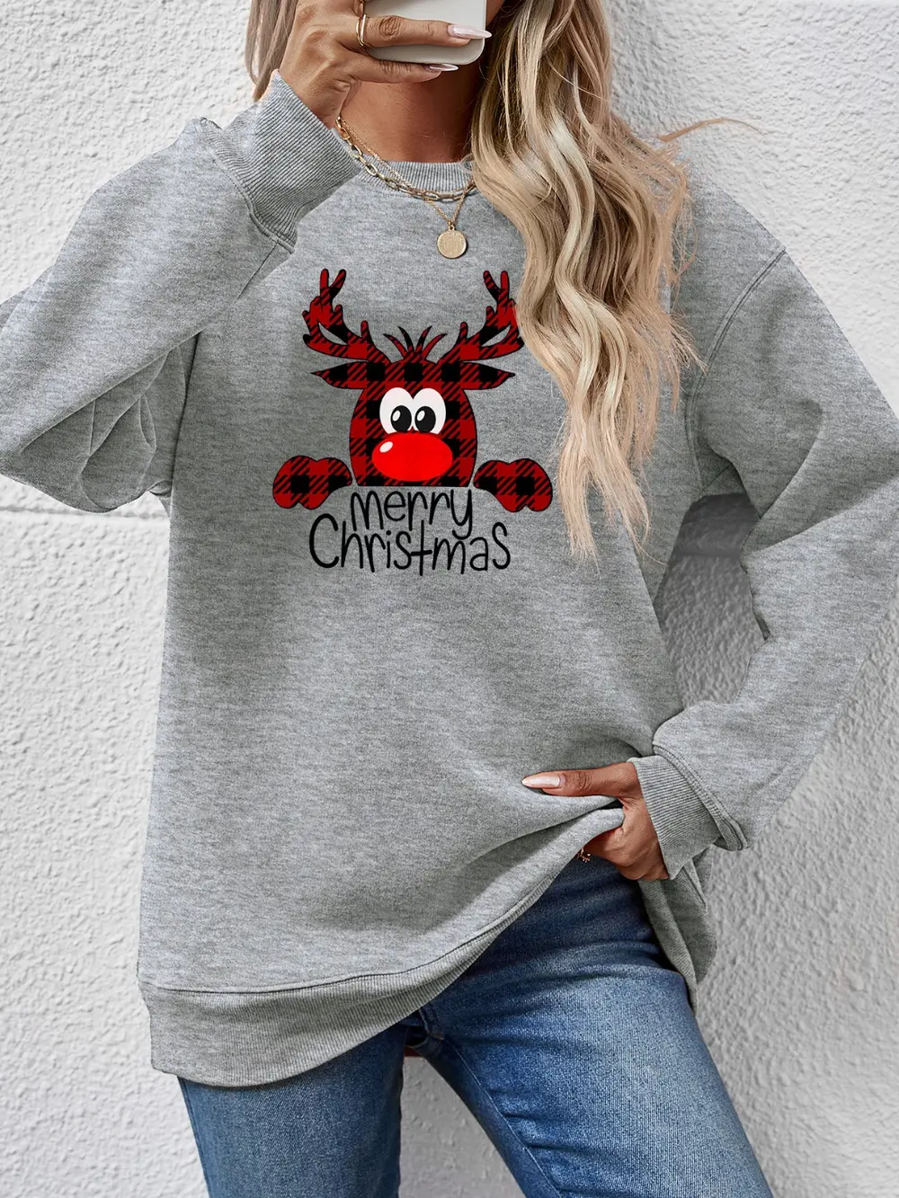 MERRY CHRISTMAS Graphic Sweatshirt, image 2