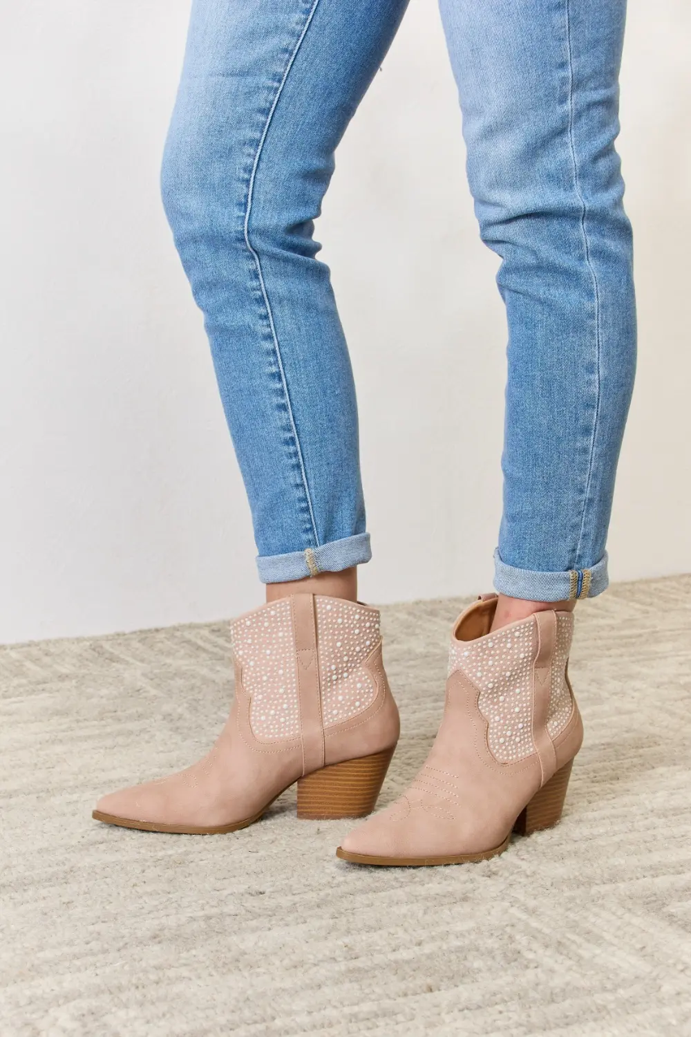Rhinestone Ankle Cowgirl Booties, image 3
