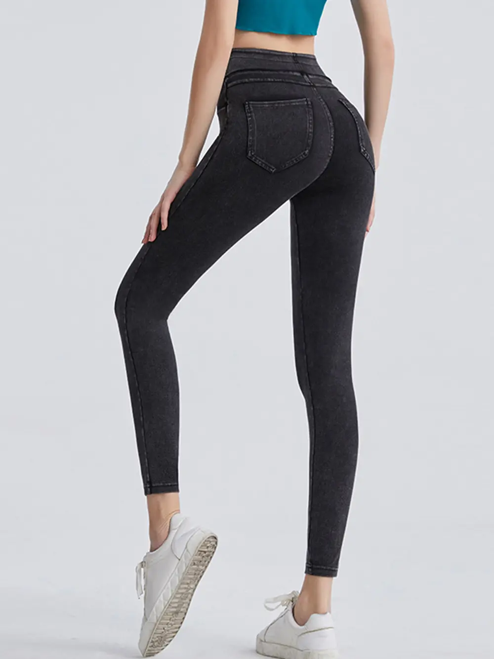 Wide Waistband Sports Leggings, image 5