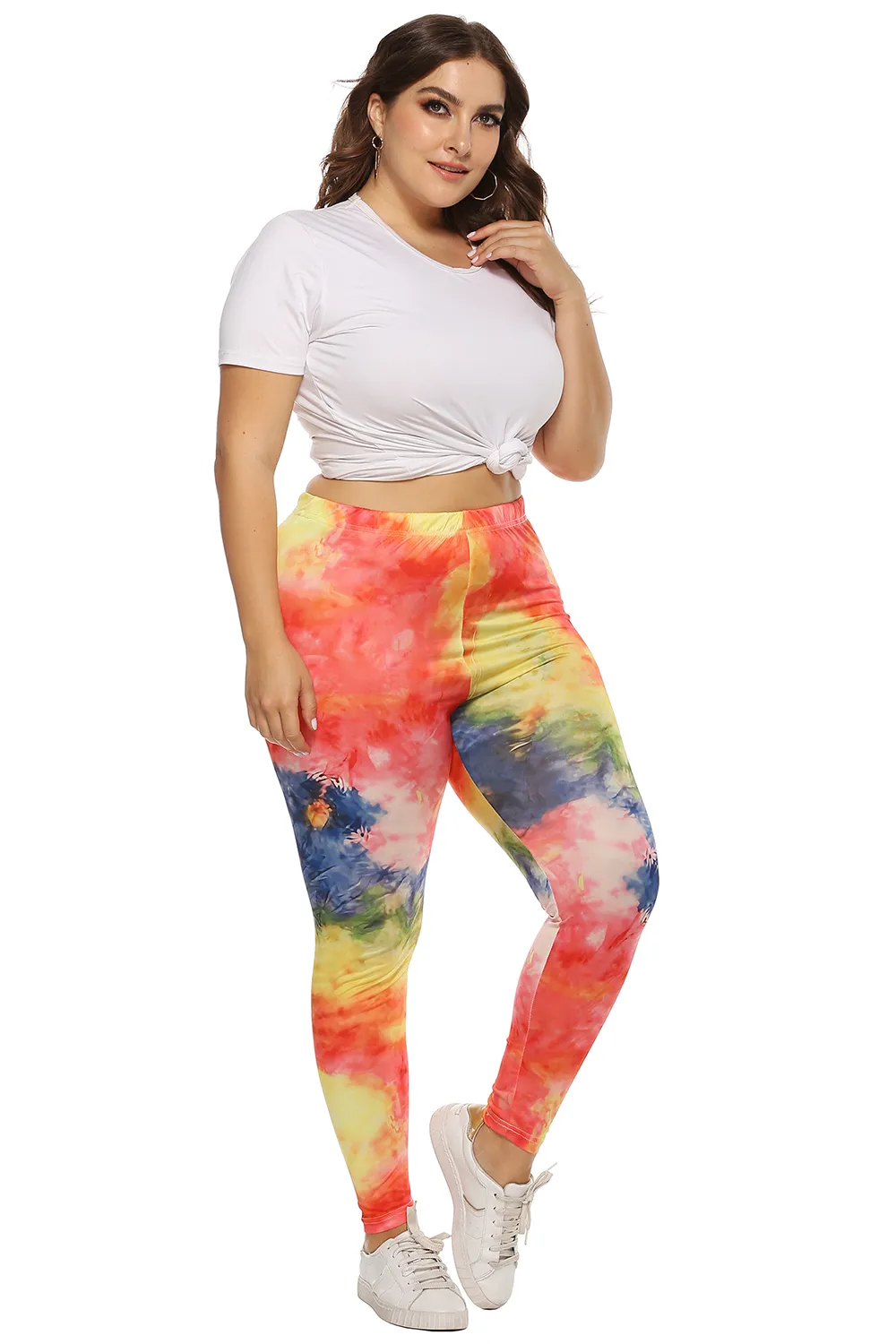 Plus Size Tie Dye Legging, image 4