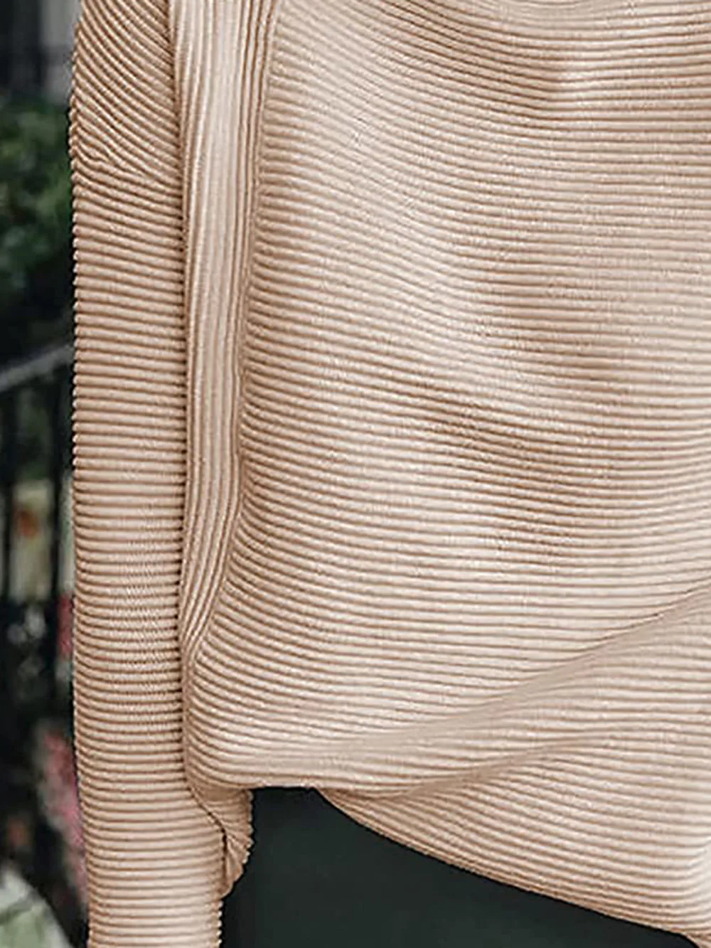 Ribbed Mock Neck Long Sleeve Sweater, image 6
