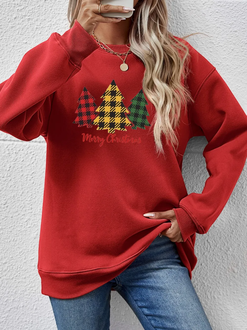 MERRY CHRISTMAS Dropped Shoulder Sweatshirt, image 19