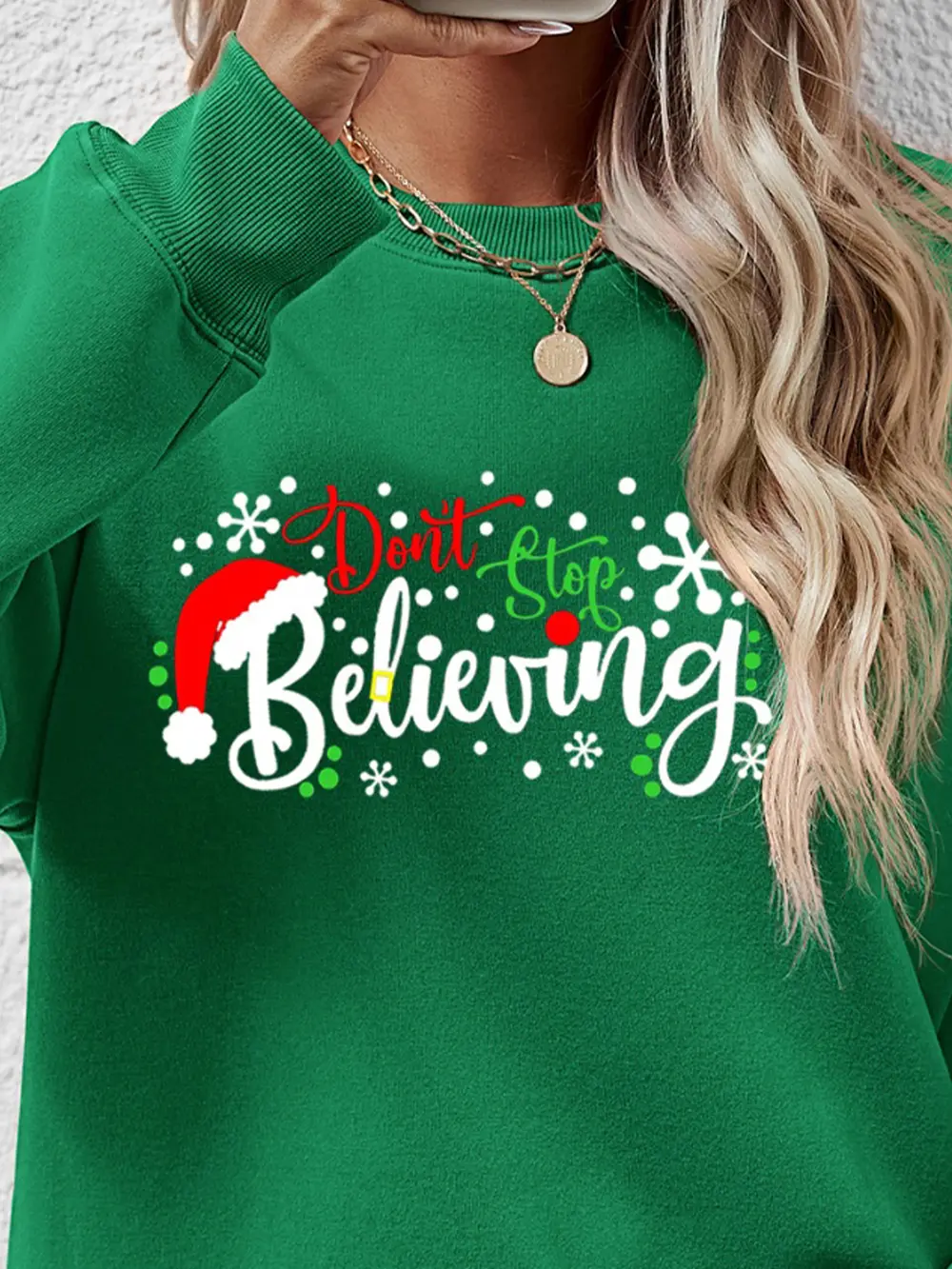 Letter Graphic Long Sleeve Sweatshirt, image 4