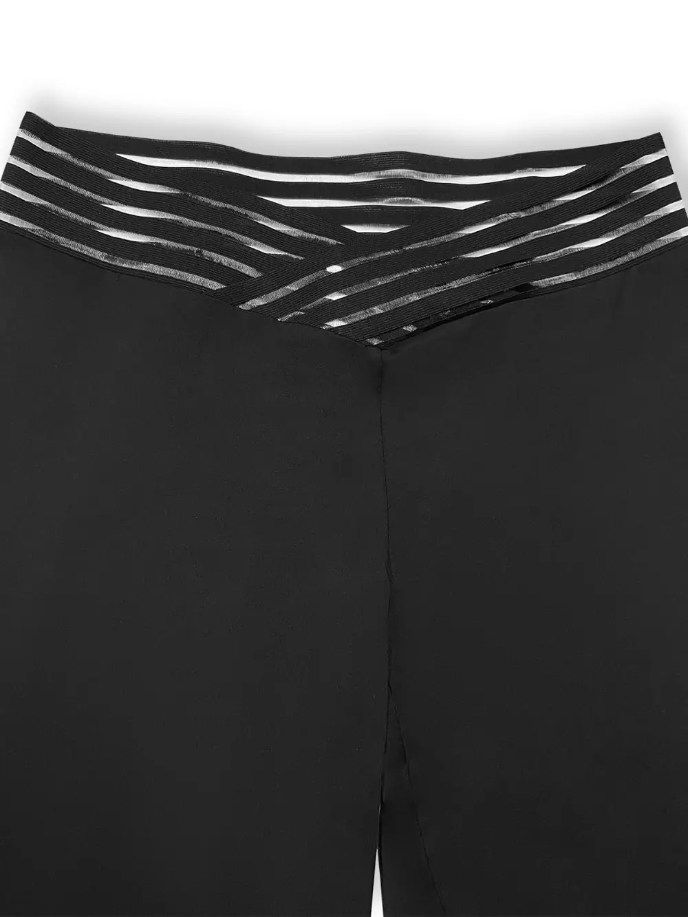 Plus Size V-Waistband Bootcut Pants, image 2