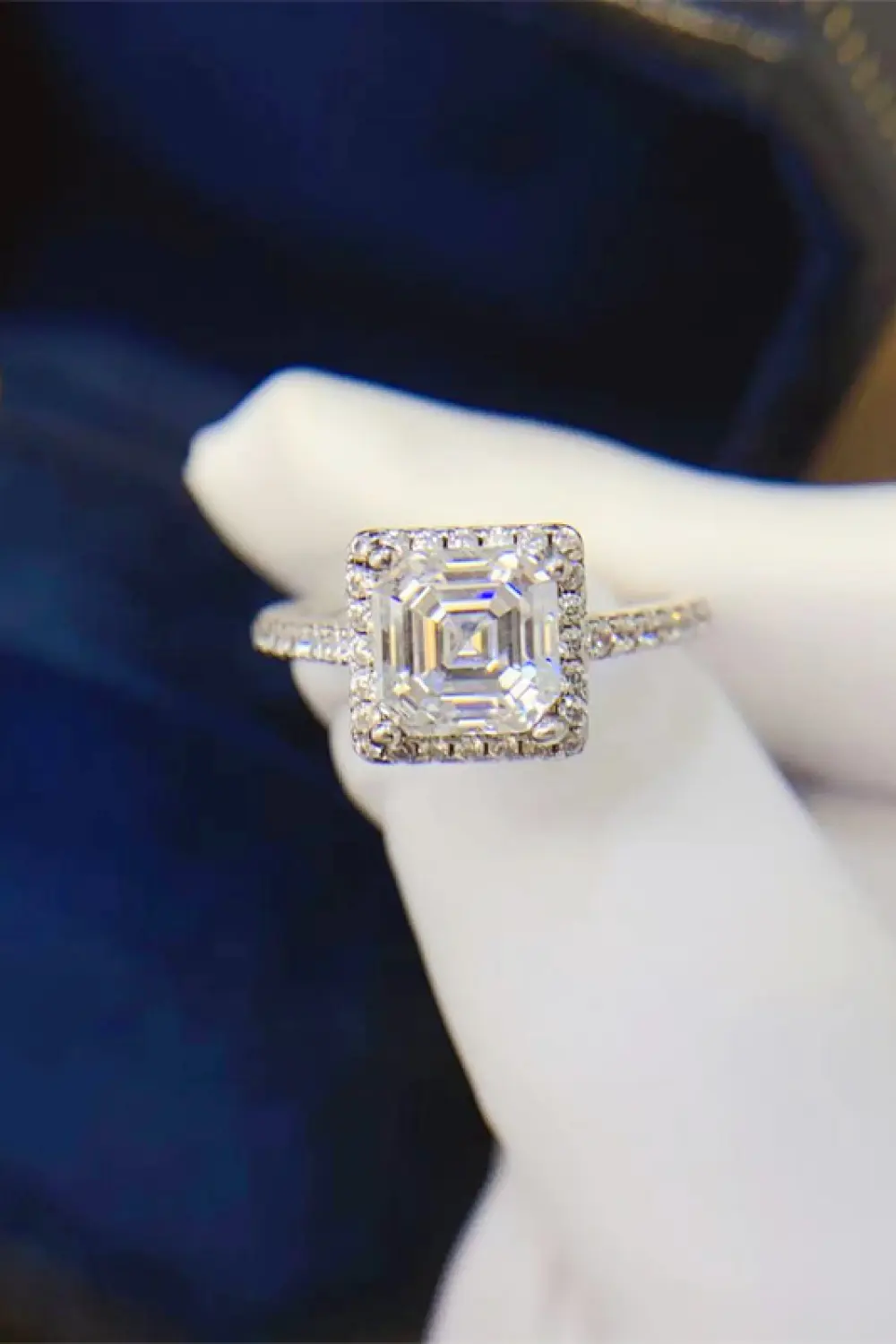 2 Carat Moissanite 925 Sterling Silver Ring, image 6