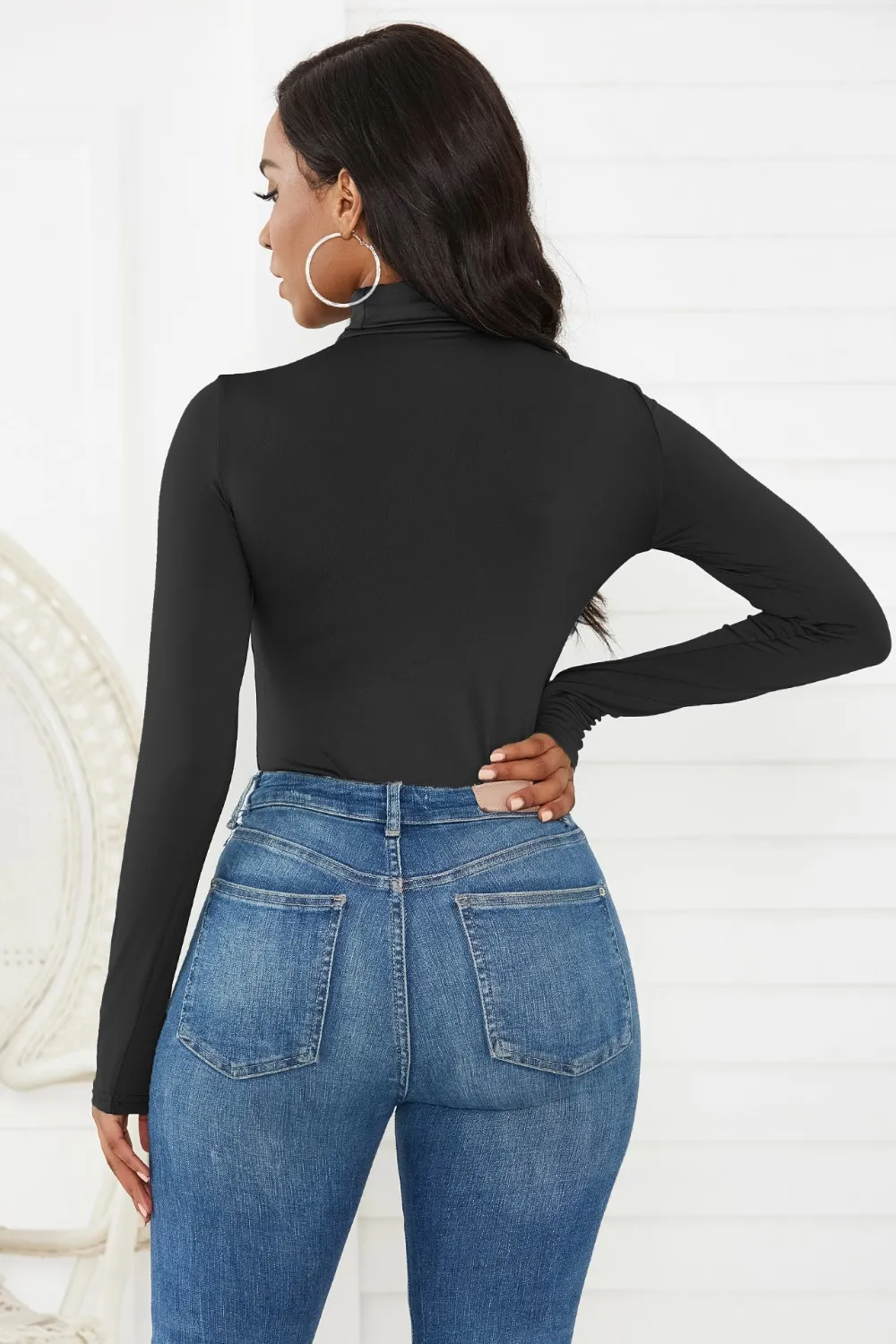 Turtleneck Long Sleeve Bodysuit, image 12