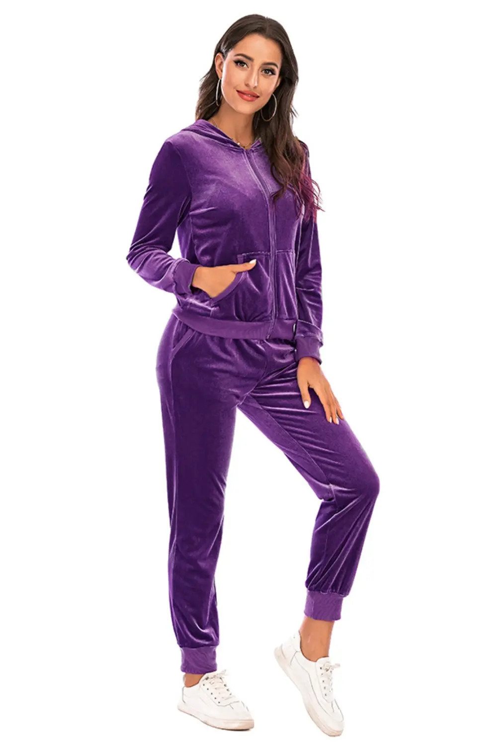 Zip-Up Hooded Jacket and Pants Set, image 27