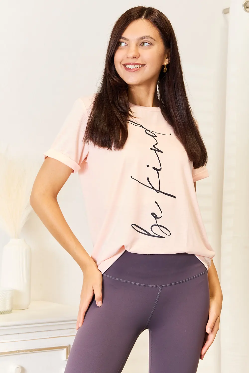 BE KIND Graphic Round Neck T-Shirt, image 4