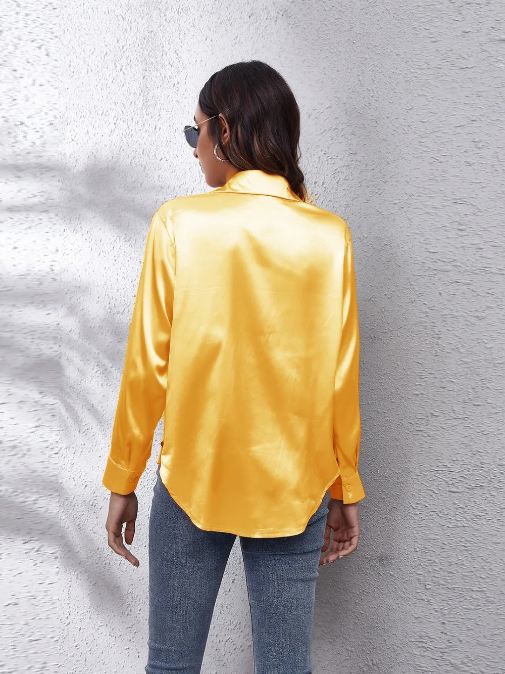 Collared Neck Buttoned Long Sleeve Shirt, image 16