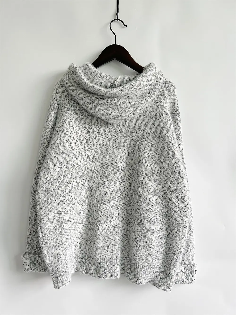Zip Up Drawstring Long Sleeve Hooded Sweater, image 12