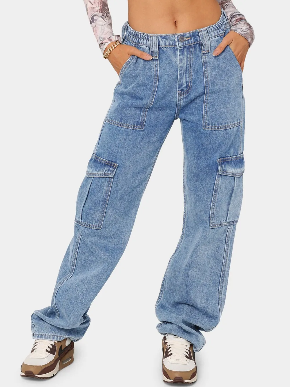 Straight Jeans with Pockets, image 13