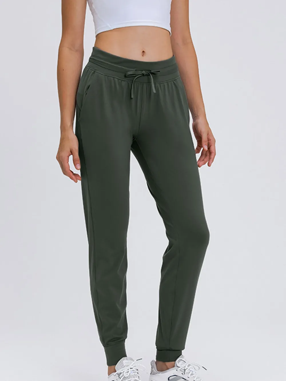 Tied Joggers with Pockets, image 2
