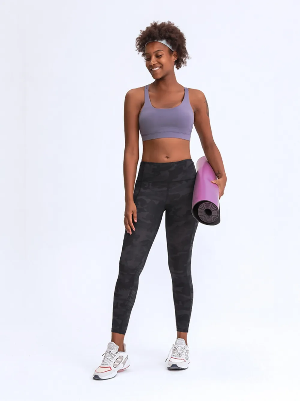 Wide Waistband Leggings with Pockets, image 9