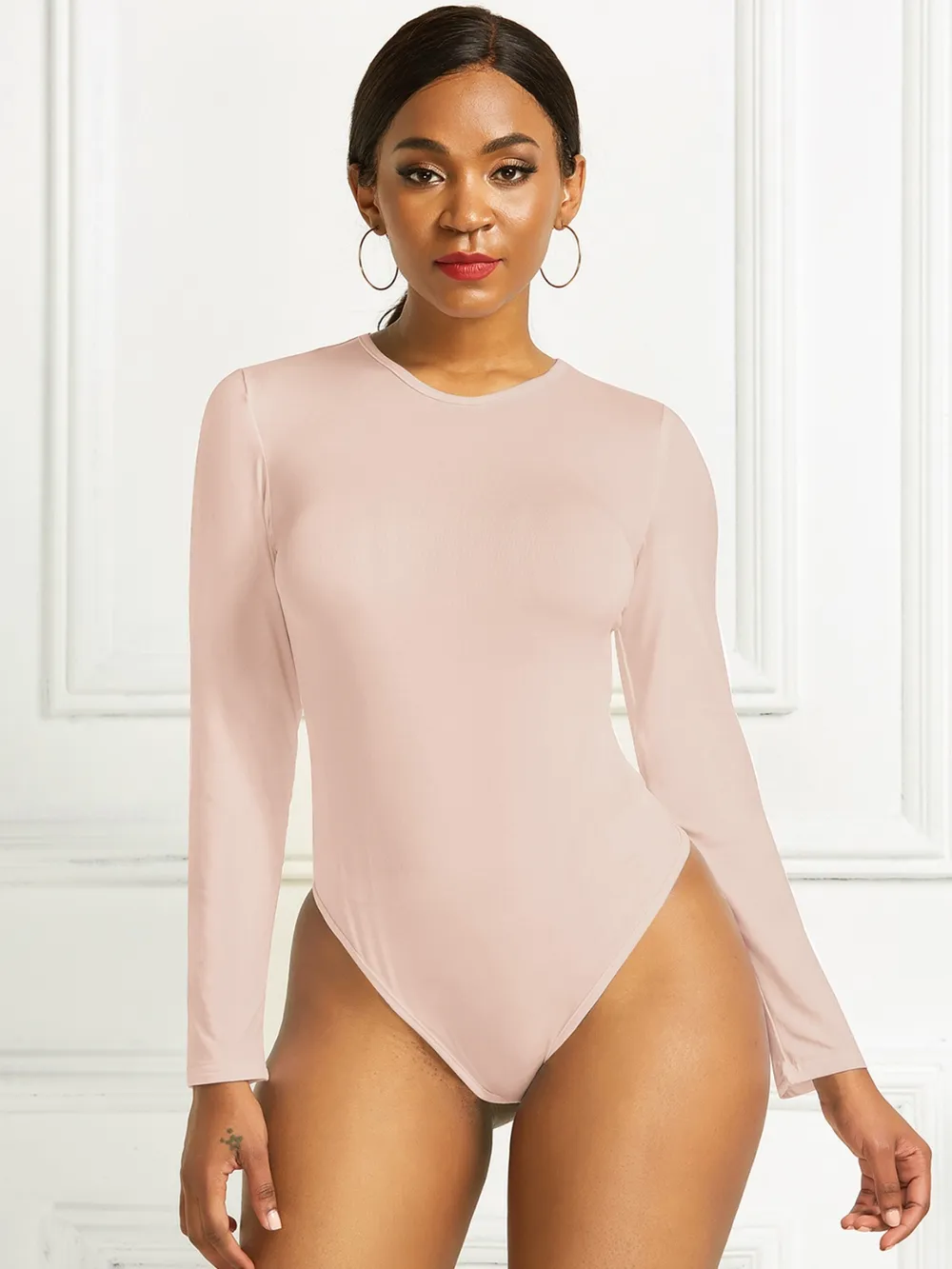 Round Neck Long Sleeve Bodysuit, image 27