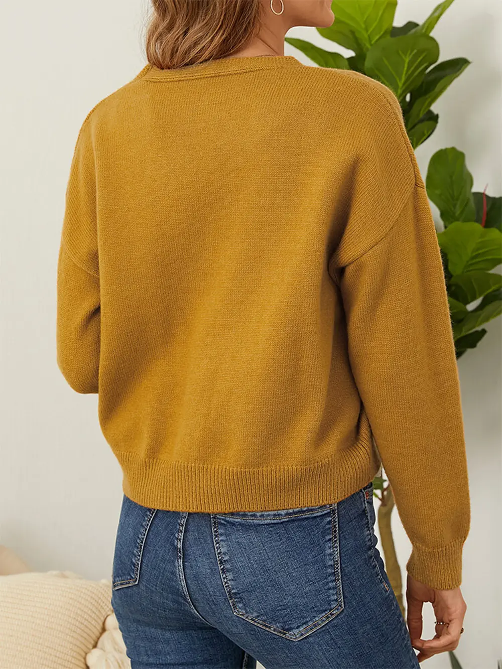 Flower Button Front Dropped Shoulder Cardigan, image 17
