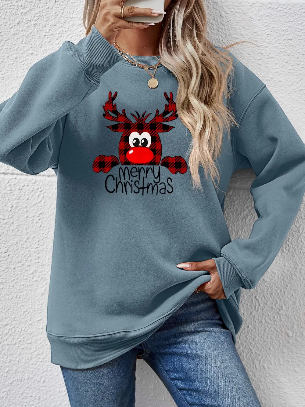 MERRY CHRISTMAS Graphic Sweatshirt, image 5
