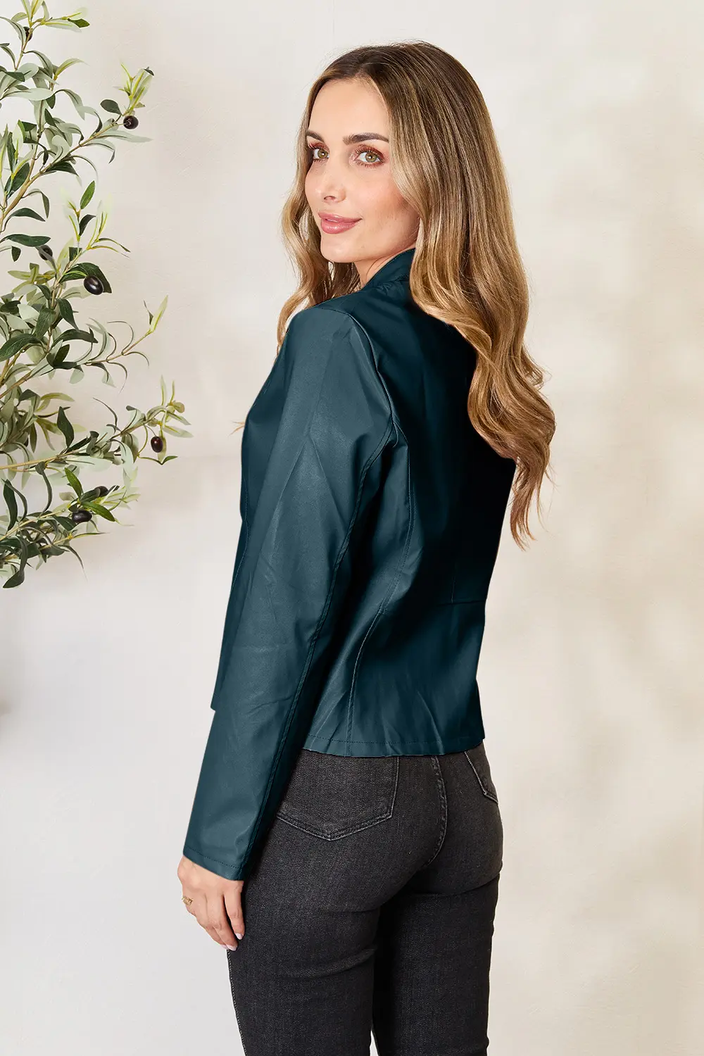 Mock Neck Zip Up Jacket, image 14